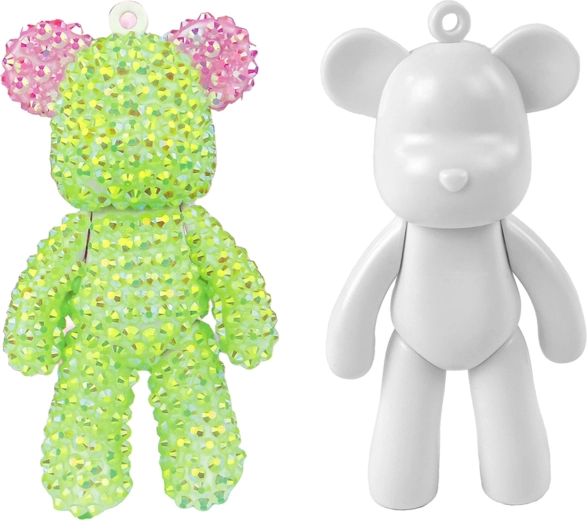 Kit DIY de peinture au diamant – porte-clés ourson 6,5 cm