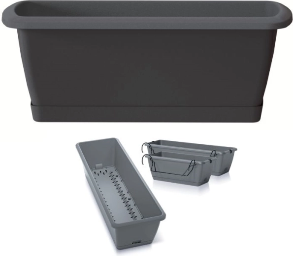 Jardinière avec arrosage automatique RESPANA EASYCARE 39,7 cm anthracite