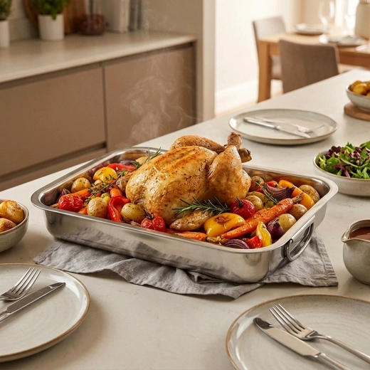 Acier inoxydable résistant et cuisson homogène