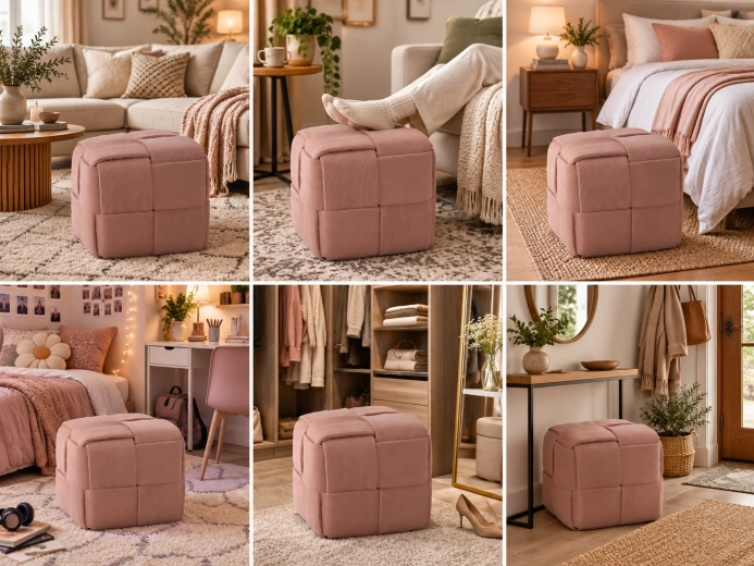 Un pouf pour tous les intérieurs