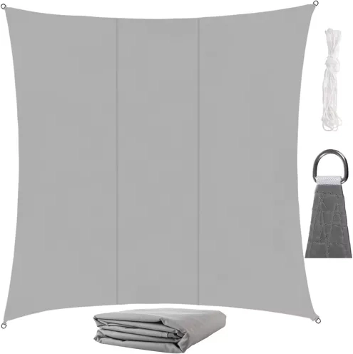 Gardlov voile d’ombrage carrée 3,6 × 3,6 m grise