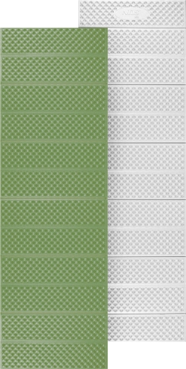 Matelas mousse pliable avec couche réfléchissante vert