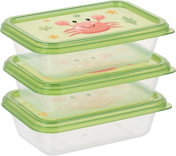 Ensemble de boîtes alimentaires 3 pièces, 400 ml