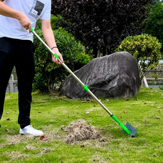 Peignage de l’herbe sèche et du feutre de gazon