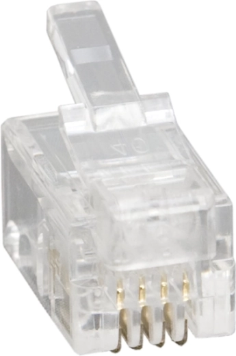 Fiche modulaire pour télécommunications 4P4C