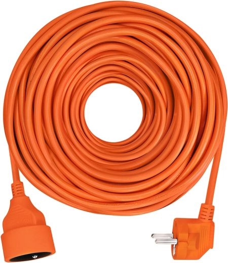 Rallonge électrique Solight avec 1 prise, 20 m, orange