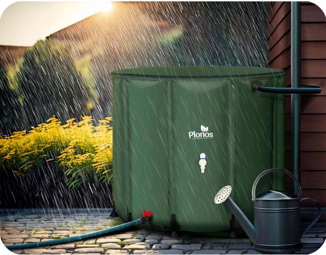 Raccordement à la gouttière et eau plus propre grâce au tamis