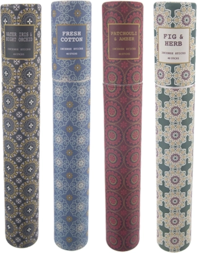 Bâtonnets d’encens – mix de 4 parfums, 40 pièces