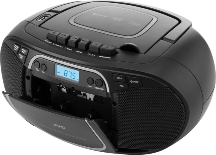 Magnétophone à cassette et radio FM avec mémoire