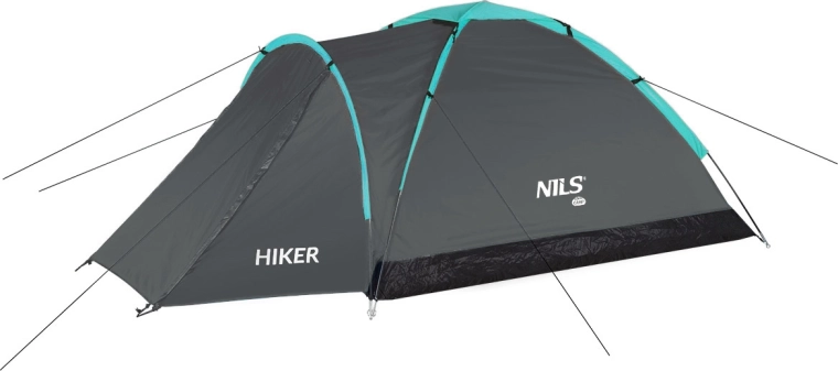 Tente de randonnée Nils Camp Hiker grise pour 2 personnes