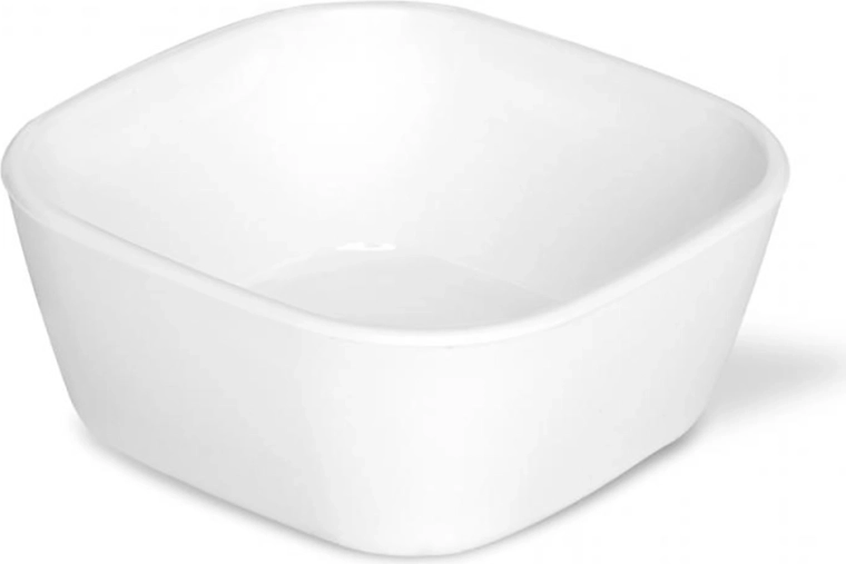 Bol carrée blanc pour dips 100 ml