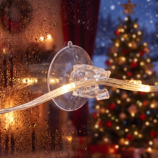 Support à ventouse pour guirlande lumineuse 20 mm - 20 pièces