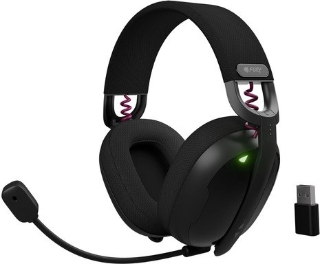 Casque de jeu sans fil Fury Fukiya F6 noir