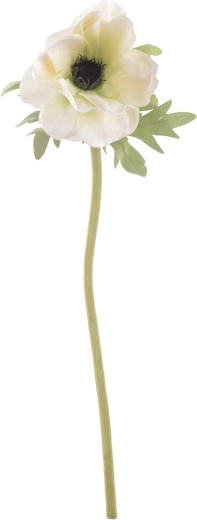Fleur artificielle coquelicot blanc 50 cm
