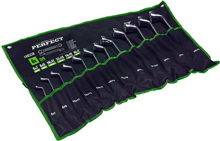Stalco lot de clés mixtes coudées 6–22 mm (8 pièces)