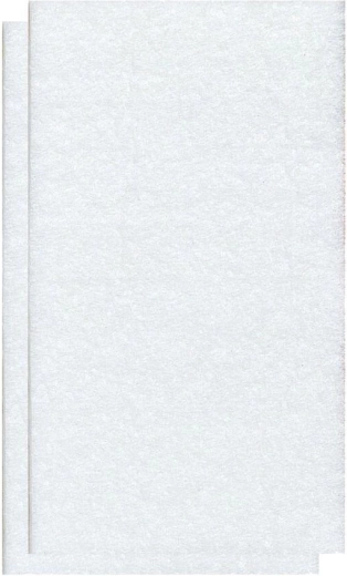 Patins en feutre autocollants pour meubles 100 × 60 mm, blanc, 2 pcs