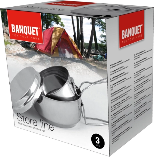 Set compact de 3 pièces pour le camping