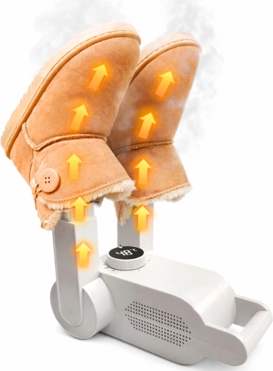 Séchage à l’air chaud à l’intérieur des chaussures