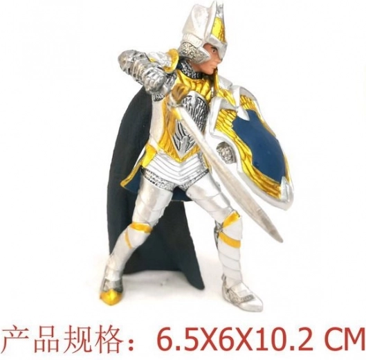 Figurine de chevalier en armure blanche