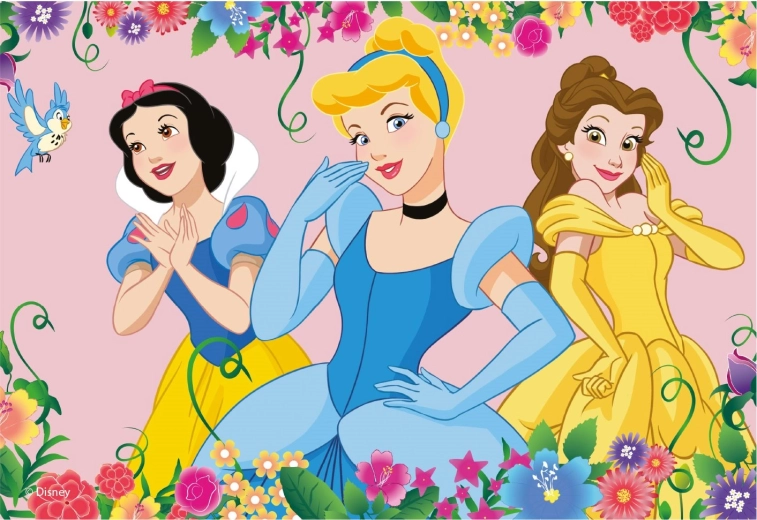 Puzzle Princesses Disney en Fleurs