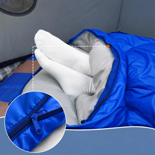 2-en-1 : sac de couchage ou couverture