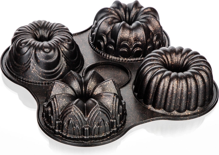 Moule pour 4 kouglofs MAJESTIC Margarita 14 cm avec revêtement antiadhésif