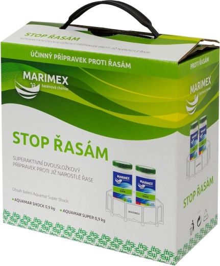 Marimex Super Chlor Choc contre les algues 2 × 0,9 kg