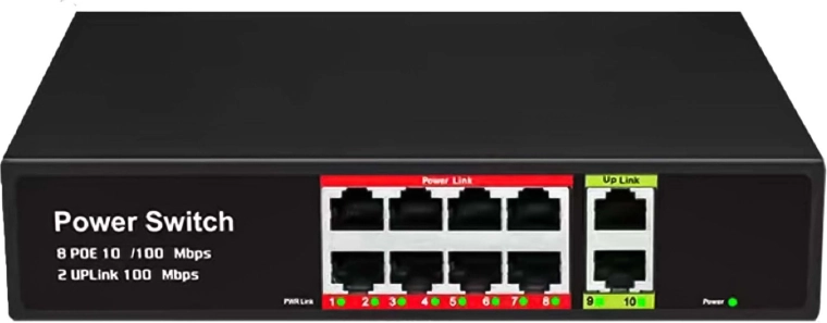 2× uplink RJ45 pour une interconnexion réseau facile