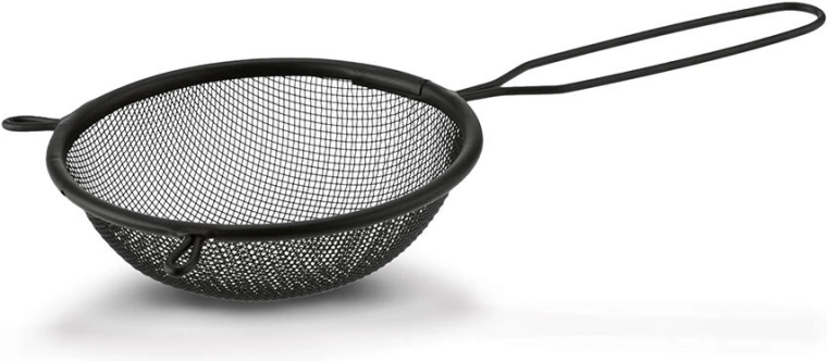 Passoire de cuisine métallique 12 cm, noire