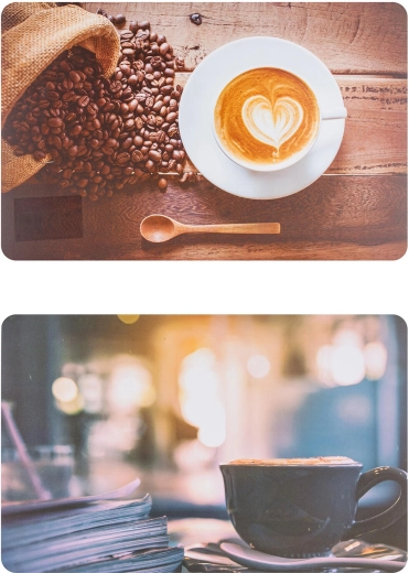 Set de table Coffee 43 × 28 cm, polypropylène, mix de décors