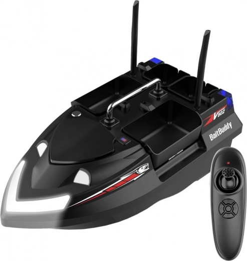 Bateau amorceur Flytec V802 avec batterie 12000 mAh (noir)