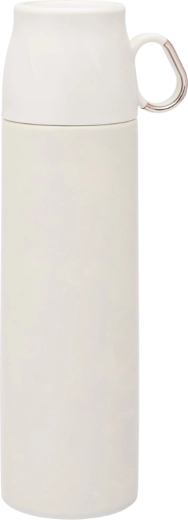 Thermos Altom Design avec couvercle en forme de tasse 500 ml blanc avec détails dorés
