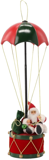 Décoration de Noël Père Noël avec parachute, 60 cm