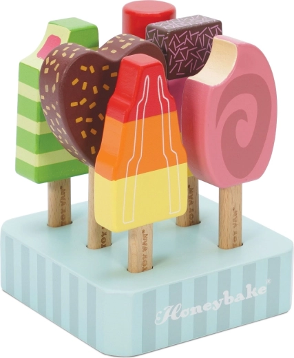 Glaces en bois avec présentoir Le Toy Van - 6 pièces