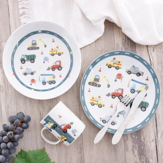 Motif voitures joyeux qui plaît aux enfants