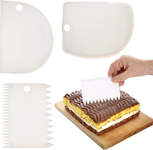 Spatules de pâtisserie 12 cm, lot de 3 pièces