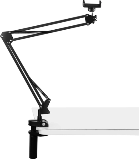 Support de téléphone de bureau PULUZ pour diffusion en direct (noir)