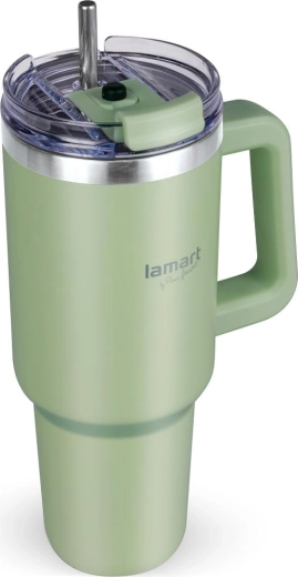 Mug isotherme Lamart Huge vert citron 1,2 l