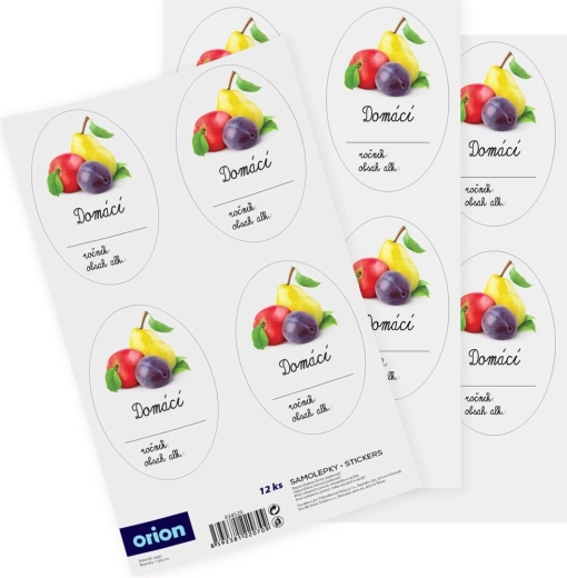 Autocollants pour bouteilles Maison – vierges (12 pcs)