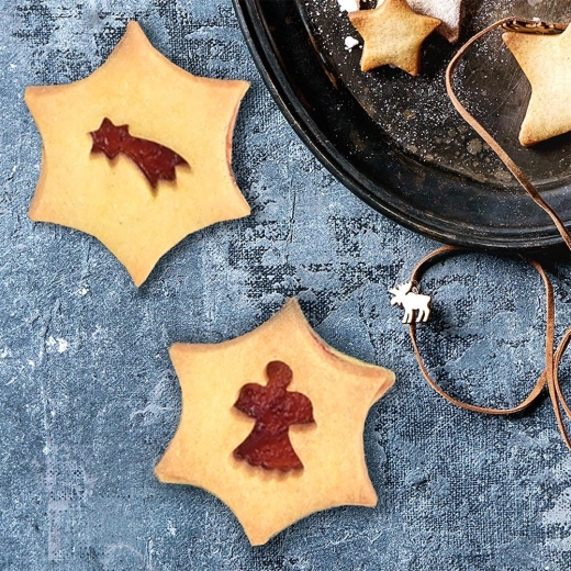 Beaux biscuits de fête
