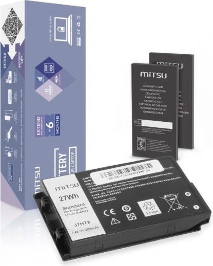 Batterie MITSU pour tablette Dell Latitude 12 Rugged 7202/7212/7220 (3600 mAh, 27 Wh)