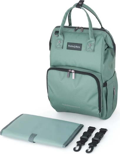 Mains libres grâce à la fixation à la poussette et à la sangle pour valise