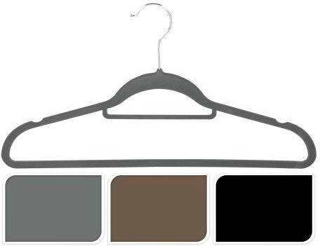 Cintre en plastique antidérapant, assortiment de couleurs (5 pcs)