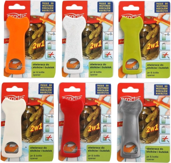Ouvre-bocal pour bocaux de conserve twist et bouteilles 2 en 1