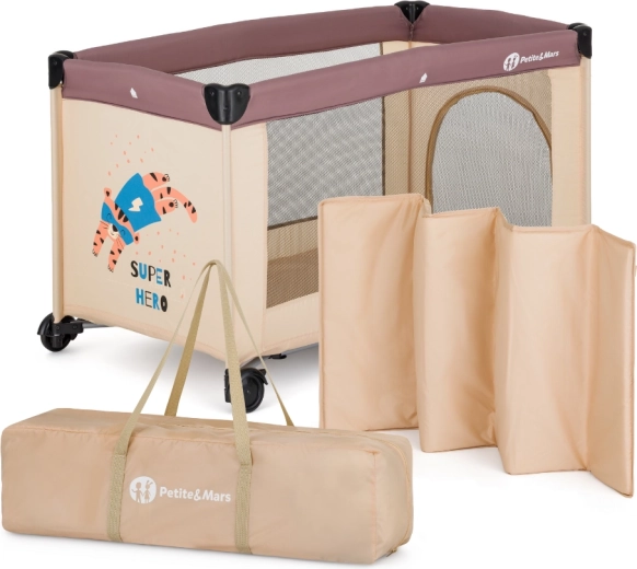 Petite&Mars lit parapluie Koot tiger super hero