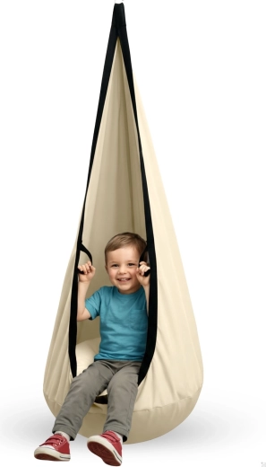 Confort grâce au coussin et à la forme cocon