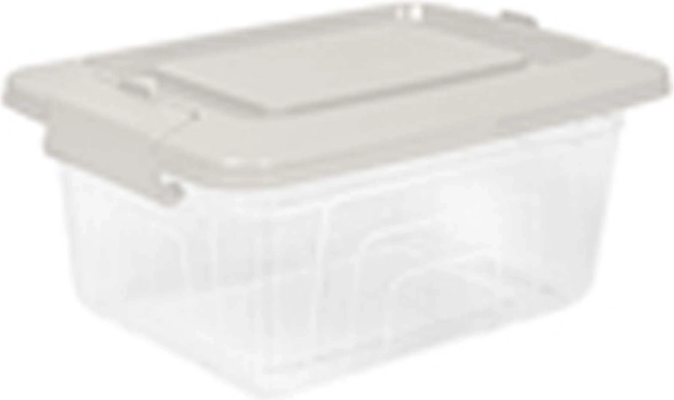 Boîte de rangement en plastique avec couvercle 1,2 l