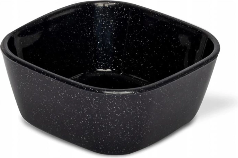Bol carré noir pour dips 100 ml 7 × 7 × 3 cm