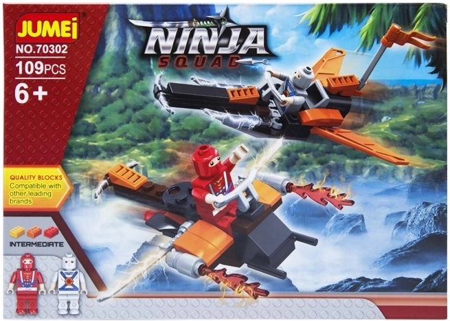Jeu de construction Jumei Ninja Squad – combattants ninja 109 pièces - 1 pièce