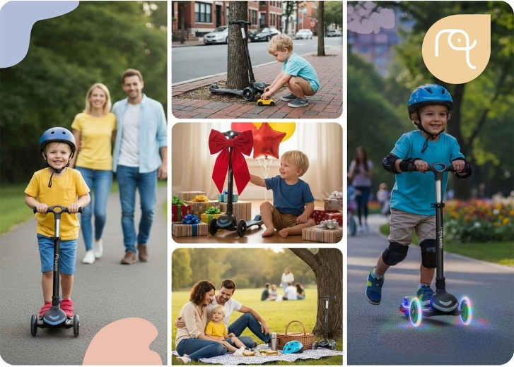 Roues LED sans piles